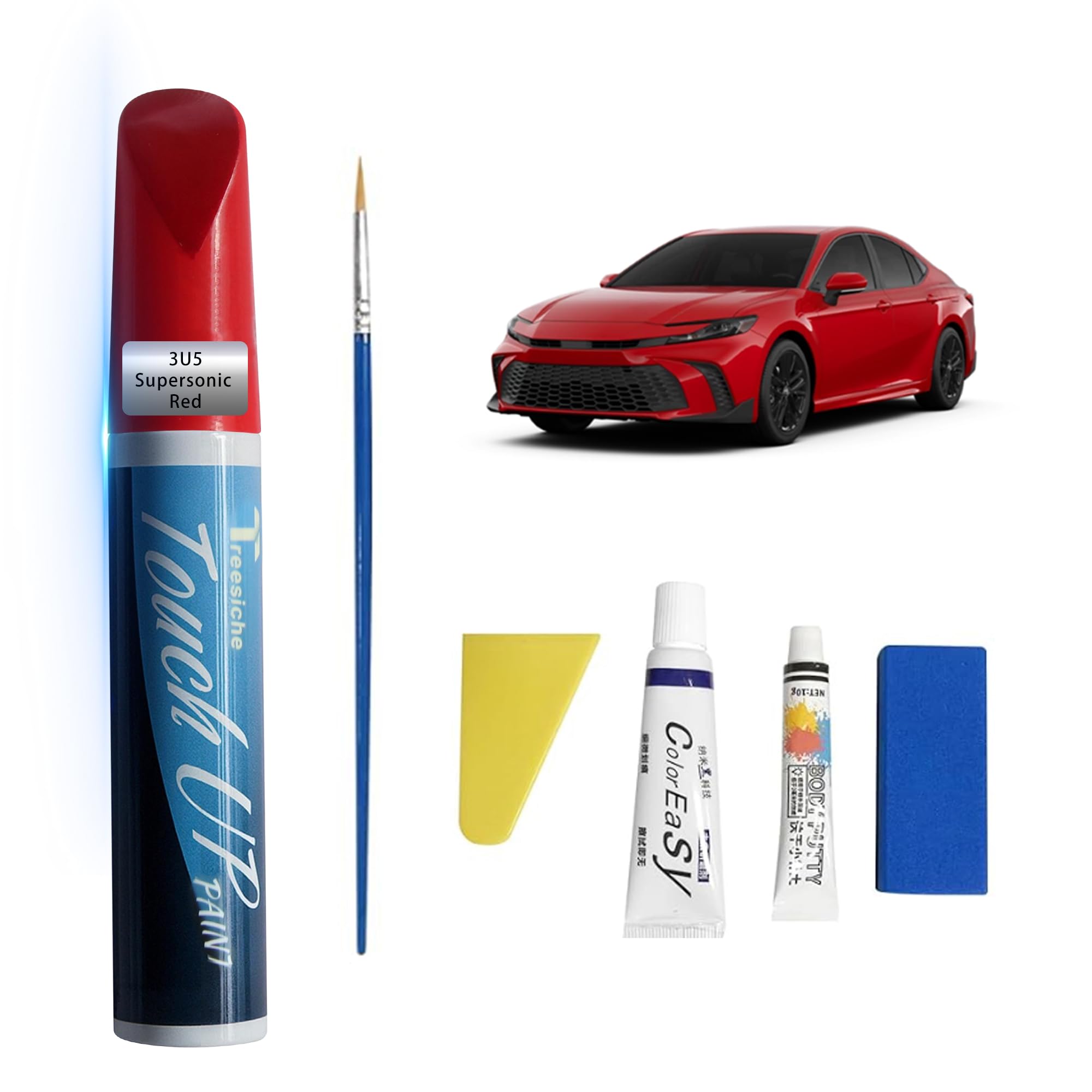 Amazon.com: Supersonic Red 3U5 Touch Up Paint for Toyota Exact