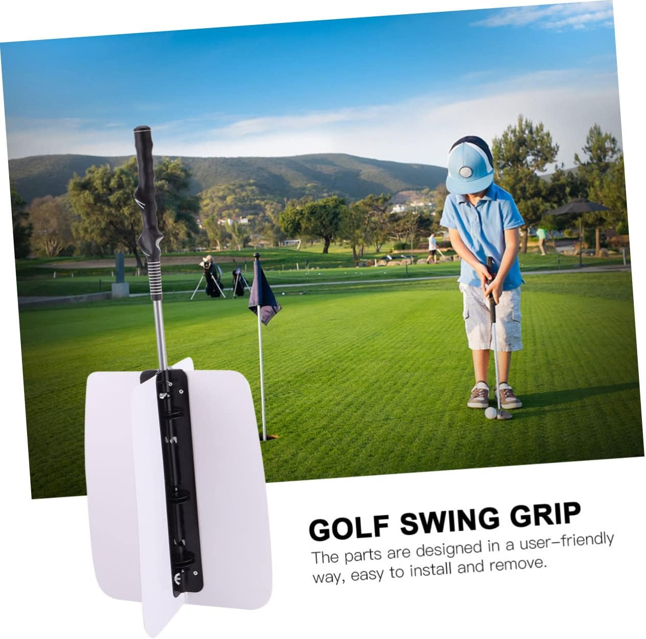 Swing Practice Trainer for Golf Swing Grip Tool for Warm-up Exercise User-Friendly Design Muscle Strengthening Material