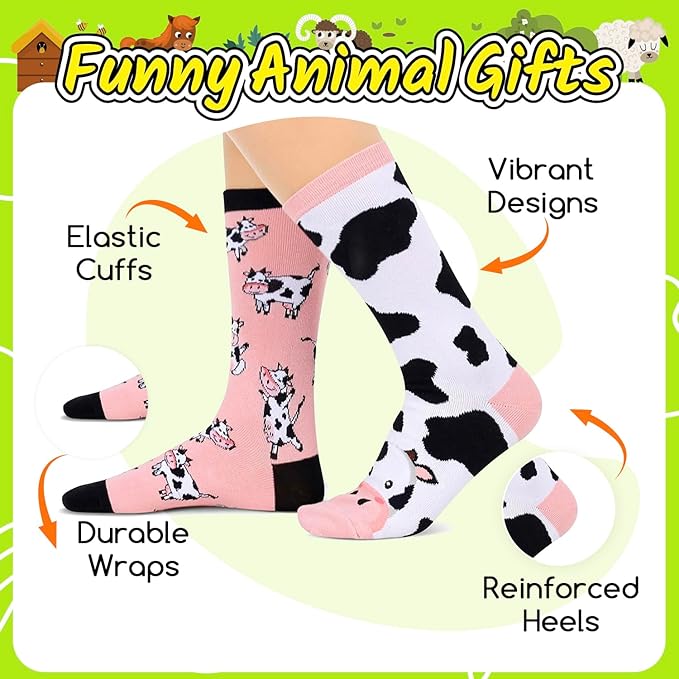 Calcetines HappyPop Vaca Mujer miniatura 4
