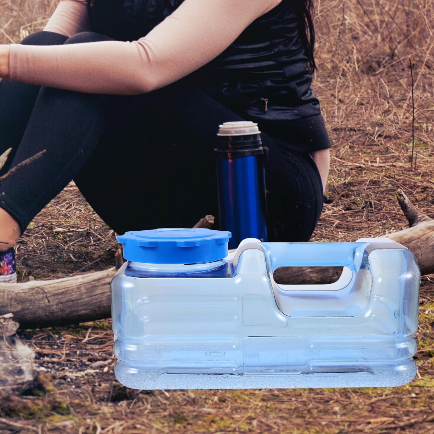 1set Portable Camping Water Storage Jug Lightweight Water Container for Outdoor Activities Material for Travel Hiking and Emergency Preparedness