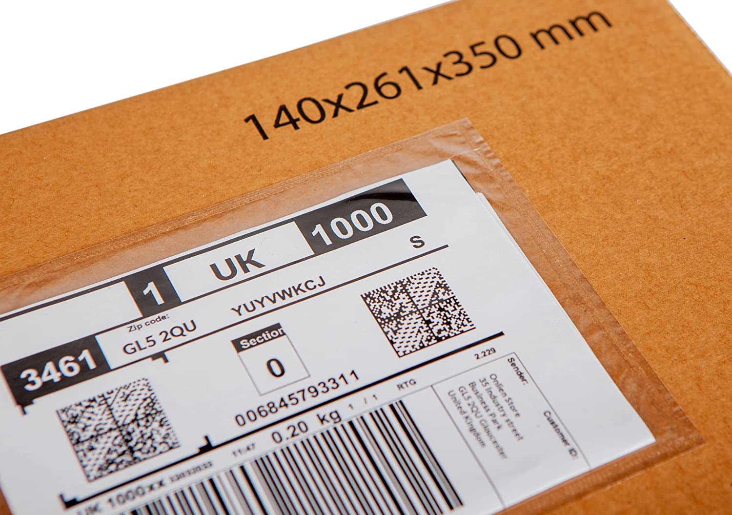 Pakomat Bolsas para albaranes DIN C5 para A5, transparentes, autoadhesivas (1000)