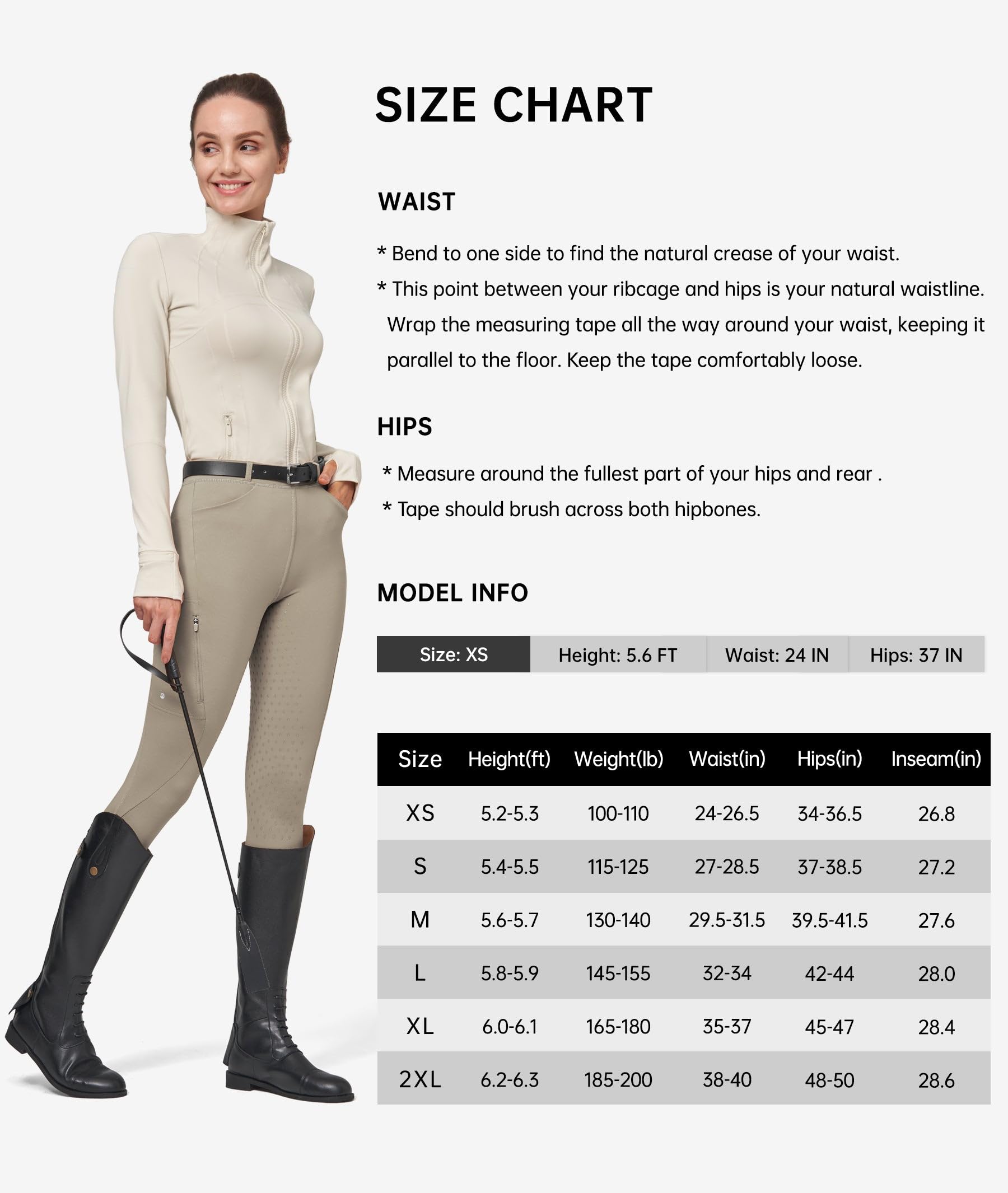 Willit Pantalones de equitación de forro polar para mujer, pantalones de equitación, mallas térmicas ecuestres