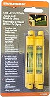 Vista 2 de Swanson Tool Co LLP002 - Paquete de 2 niveles amarillos, incluye un vial de paso de 2 anillos y un nivel de línea de 1 anillo
