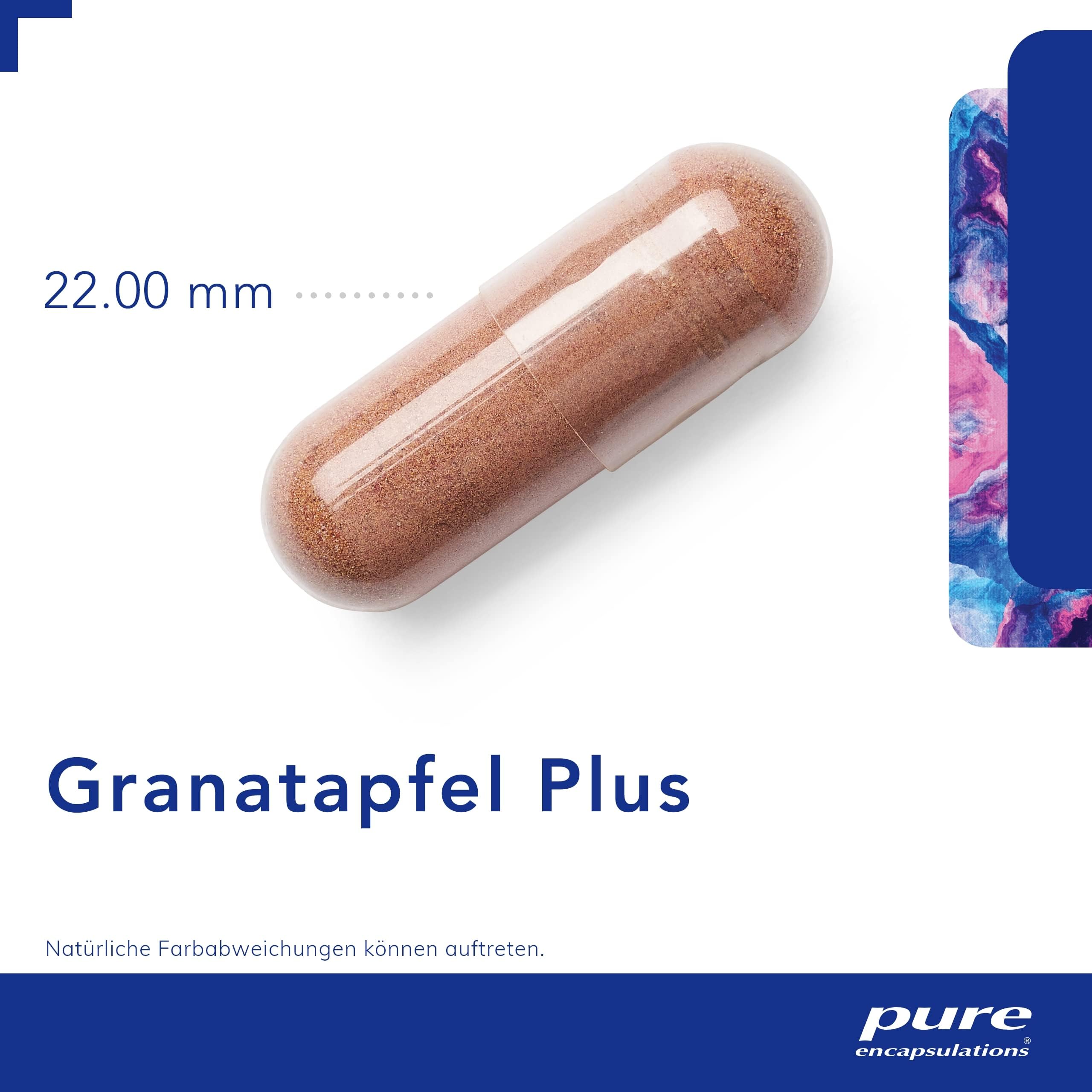 Pure Encapsulations - Granatapfel Plus - Hochwertiger Granatapfel Extrakt - Mit Acai-, Cranberry- und Heidelbeerextrakt - 60 Kapseln