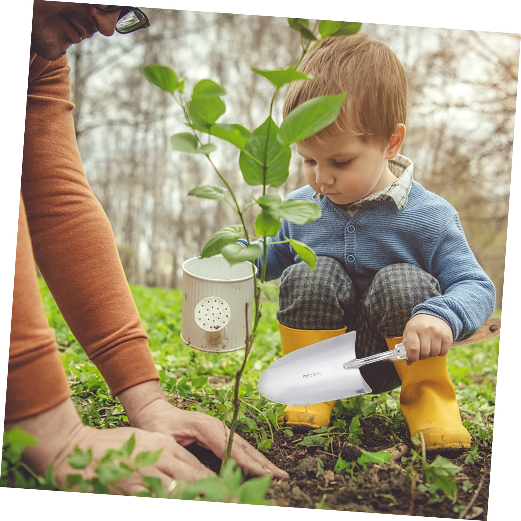 UPKOCH 2 Stück Gartengeräte Gartenhandgeräte Pflanz Und Unkrautwerkzeug Gartengeräte Grabschaufeln Kelle Handsichel Gartenwerkzeug Gartenspaten Bodenlockerungsspaten Edelstahl