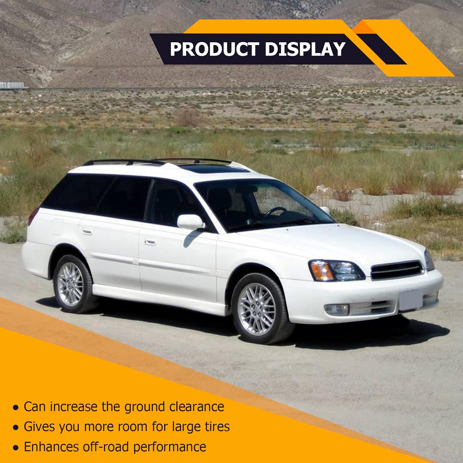 WeiSen 3" Lift Kit Front & Rear Full Suspension Leveling Lift Kit Compatible with Subaru Outback/Legacy 2000-2004 Fit Subaru Baja 2003-2006 Billet 6061 Aluminum