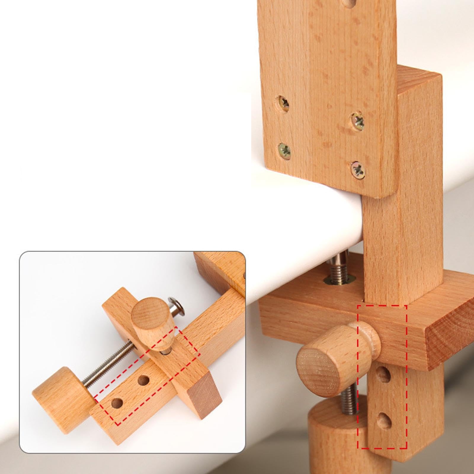 Soporte para Bastidor de Punto de Cruz de Madera Portátil Y Profesional con