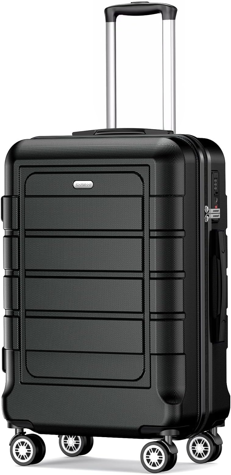 Suitcase Hard Shell Expandable Durable PC+ABS Lightweight Travel Luggage High Capacity with Double Spinner Wheels and TSA Lock