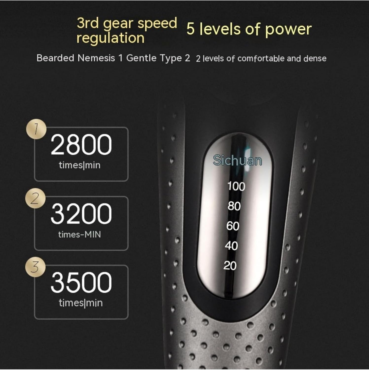 Electric Razor for Men, Rechargeable Wet/Dry Foil Shaver, Led Display Ipx6 Waterproof Men's Electric Shaver with Pop-Up Trimmer (Black)