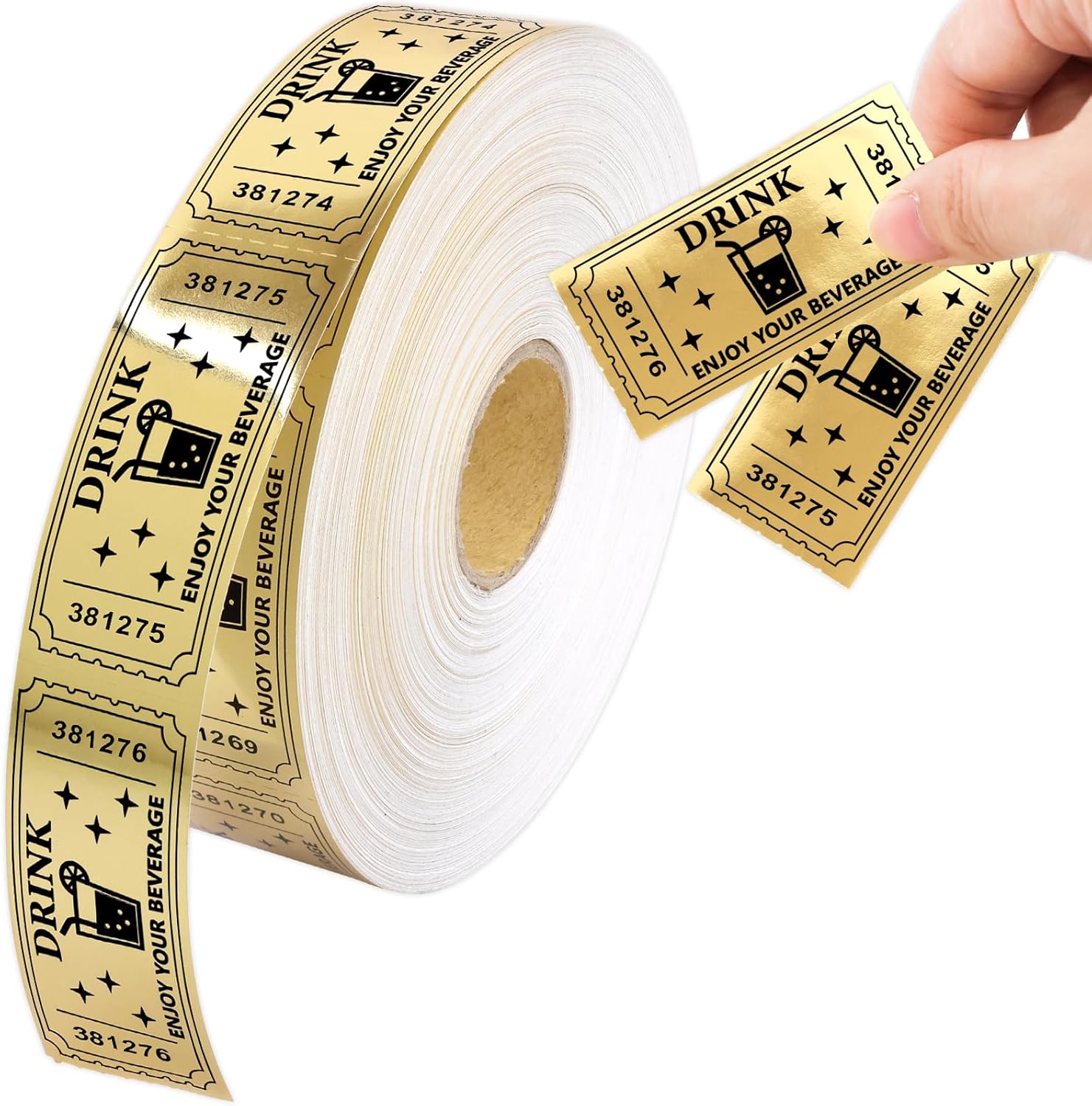 Glitter Raffle Tickets Roll – Organize Events with Style