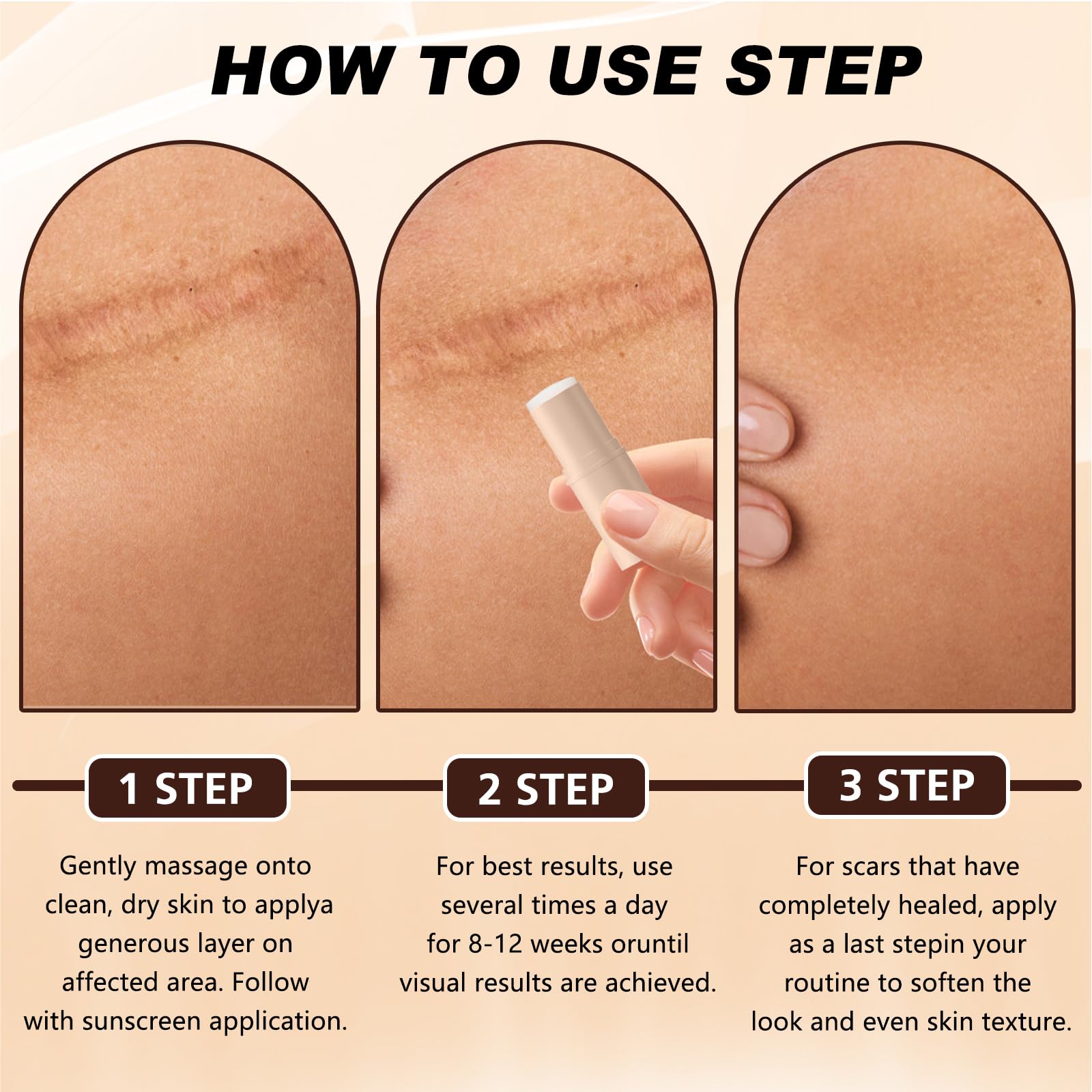 Scar Solutions - Stick per cicatrici in silicone, realizzato in 60% silicone, leggero e facile da applicare, delicato su tutti i tipi di pelle (2 pezzi)