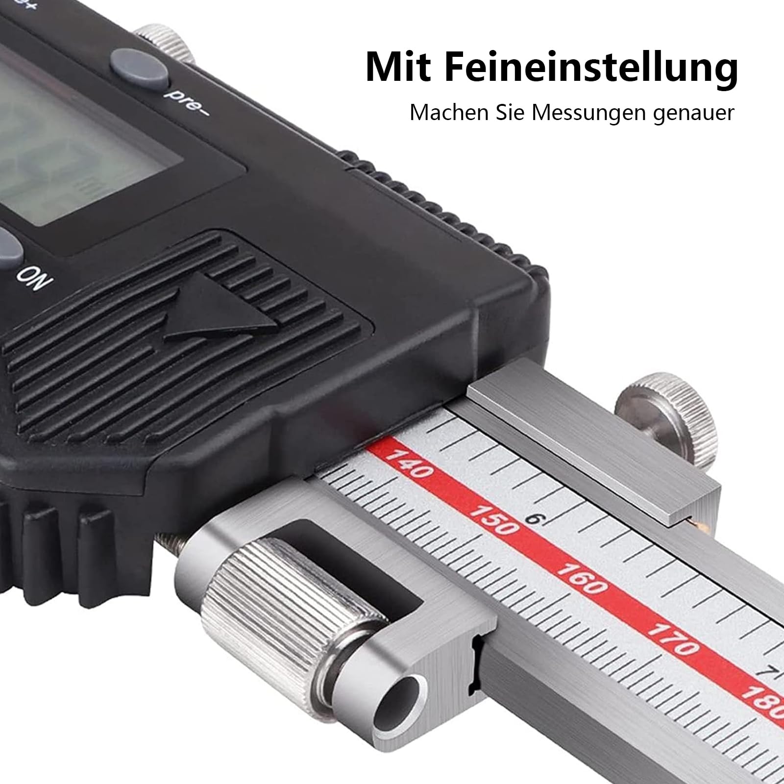 Digital Messschieber 500mm Edelstahl LCD Display Werkstatt Elektronische Schieblehre Messwerkzeuge, Haushalt und Industrie Messung Messlehre, Umrechnung von Zoll und Millimeter (0-500mm)