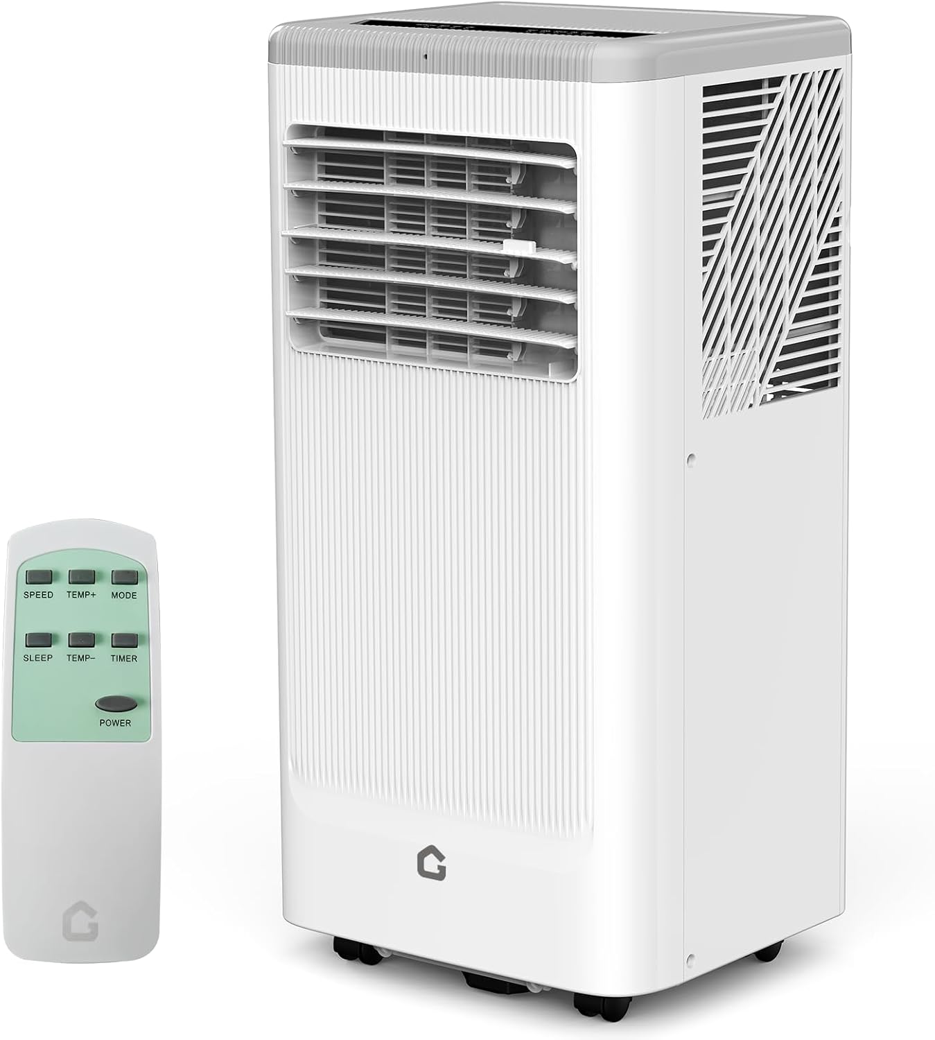 10000 btu Portable Air Conditioner with Heater, 4-in-1 Cooling AC Portable Air Conditioner for Room, Standing Air Conditioner for Room, Ventless Floor Air Conditioner Unit Portable 10000 BTU with Heater White