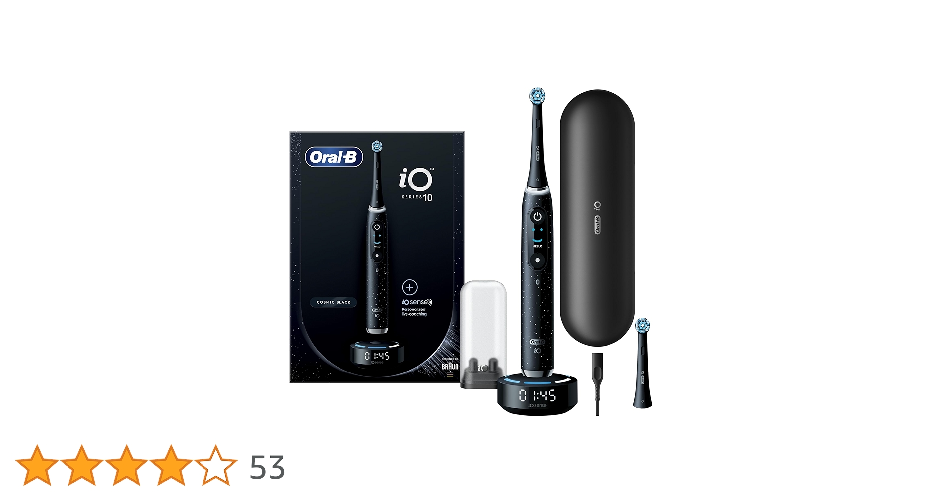 Oral-B iO Series 10 Cosmic Black 本体 iO Series 10 Rechargeable Electric Toothbrush | Oral-B