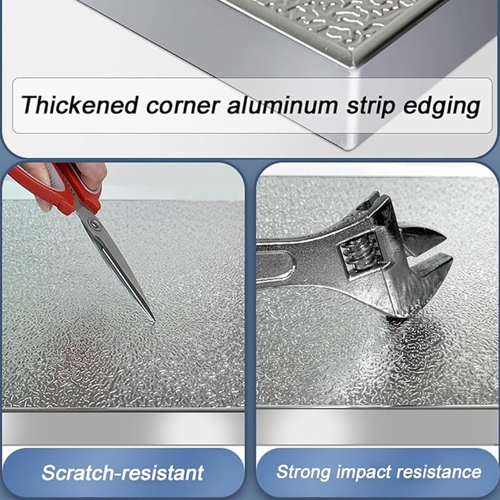Placa de aluminio para estufa de gas, parrilla y horno, resistente al aceite y al calor, protección contra salpicaduras para cocina y refrigerador, accesorio de cocina duradero y versátil