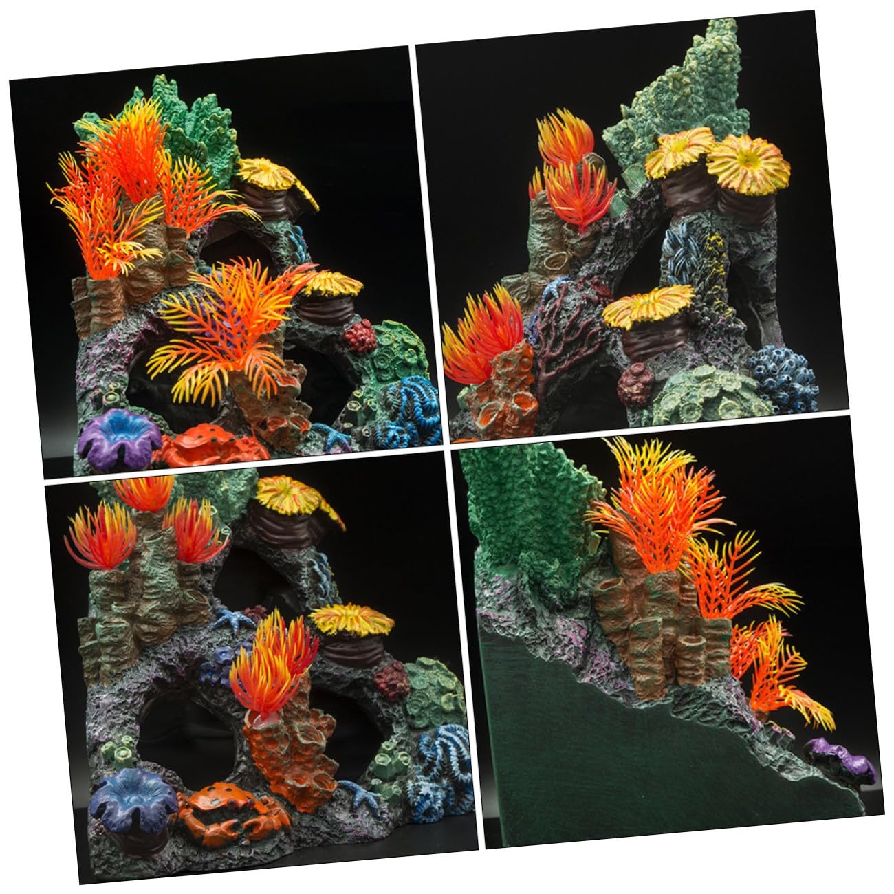 Happyyami 1pieza Adorno De Coral para Acuario Decoración Marina Simulada Accesorio para Peceras Fácil De Limpiar y Atractivo para Peces