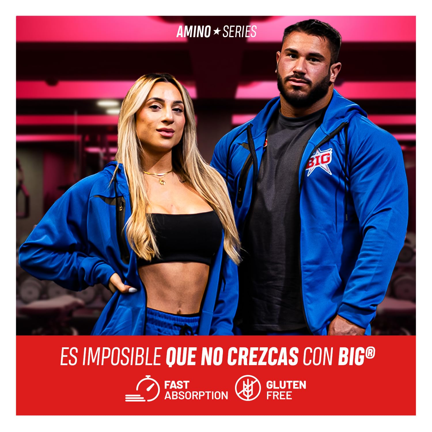 BIG | BCAAs y Glutamina Micronizada Kyowa | Sabor Exclusivo Kojak | Mejora el Rendimiento Físico | Contribuye a una mejor Recuperación | Materia Prima de Máxima Calidad