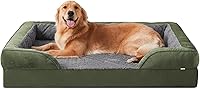 Vista 13 de INVENHO - Cama ortopédica mediana para perros, impermeable, sofá de espuma tipo huevo para perros con funda extraíble y lavable, forro impermeable