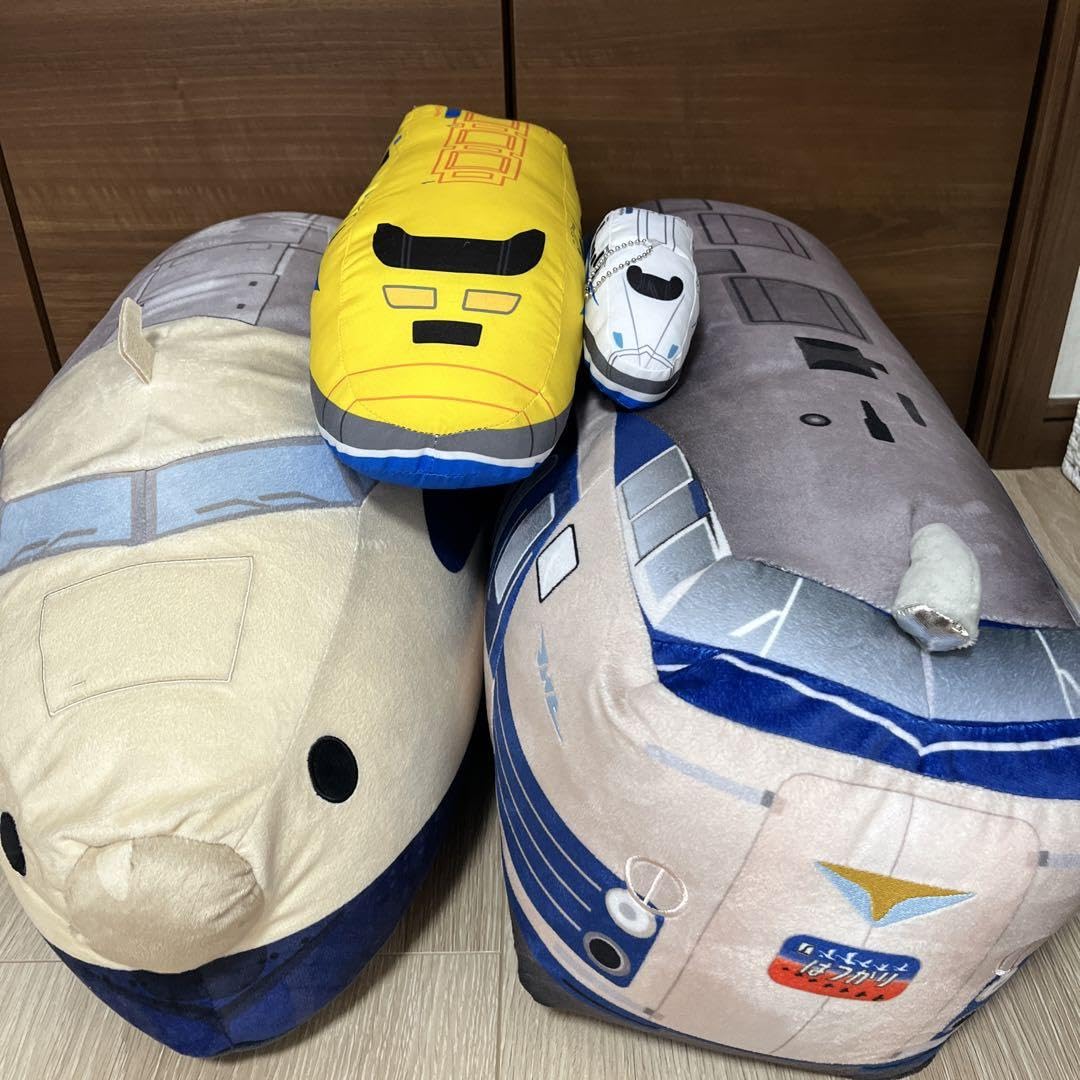 トワイライトエクスプレス　　　 【未使用】電車型 丸型 変身 ビーズ クッション トワイライトエクスプレス 【未使用】電車型 丸型 変身 ビーズ