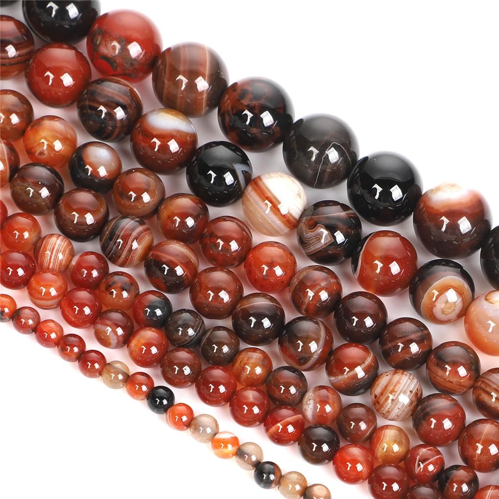 Perles en pierre naturelle polies Hamthuit en agate de qualité supérieure pour bijoux fins