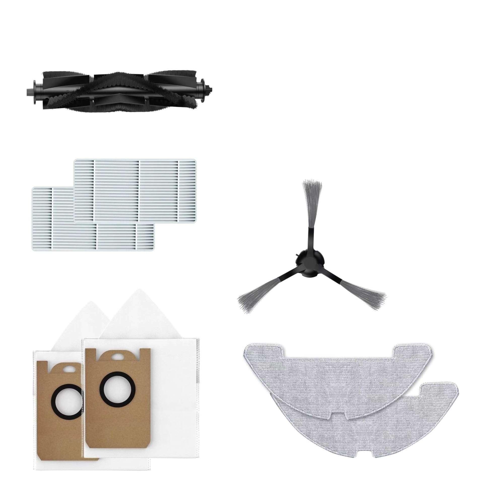 YHNNH Q10 L20 Robot Vacuum Cleaner Accessories Kit Replacement Spare Part Consumables，Compatible For Laresar，L20 ，Compatible For Airzeen Q10 Pro,Robot Vacuum Cleaner Consumables
