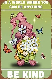 Be Kind Gnome 1000 Piece Wooden Jigsaw Puzzles for Adults Family Elderly Puzzle Game for Family Art Decorations Funny 1000 Piece Puzzle Toy Gift for Friend Wife Mom