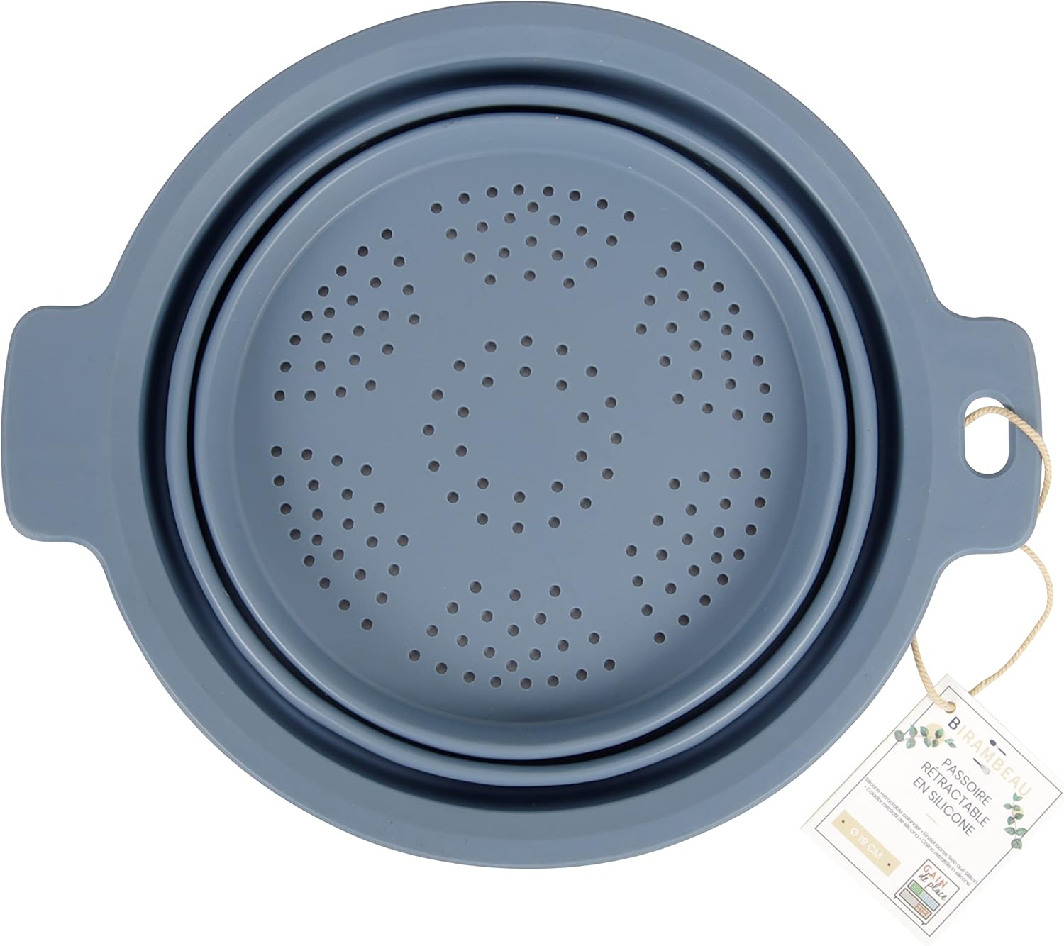 Kitchen Utensils - Collapsible Collapsible Collapsible Silicone Colander 26 cm Diameter - 2 Different Sizes - Ideal Space Saving