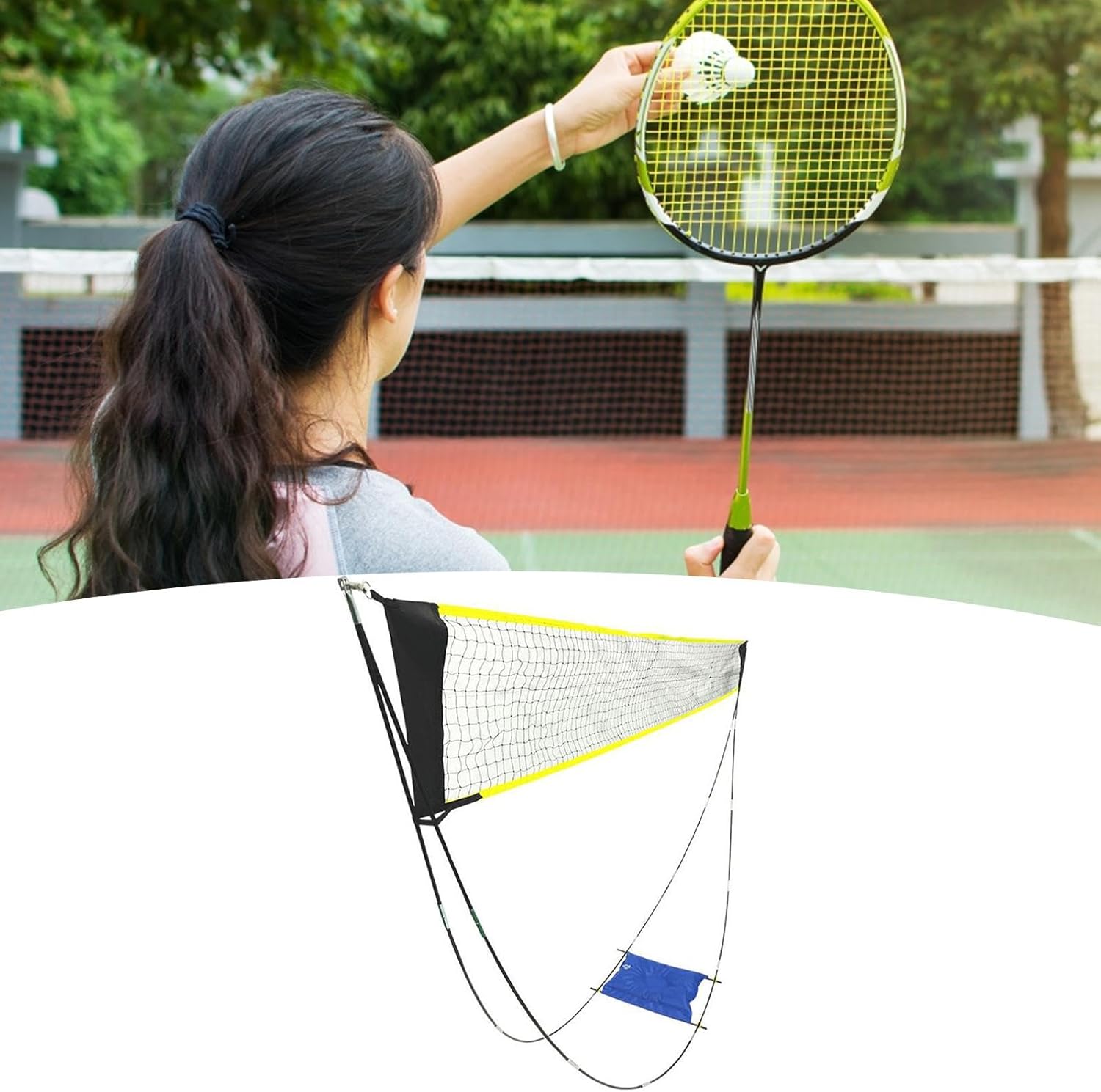 Badminton Net Sports Badminton Net Included Carry Bag Heavy Duty Pickleball Net Beach Net Set Volleyball Net Backyard