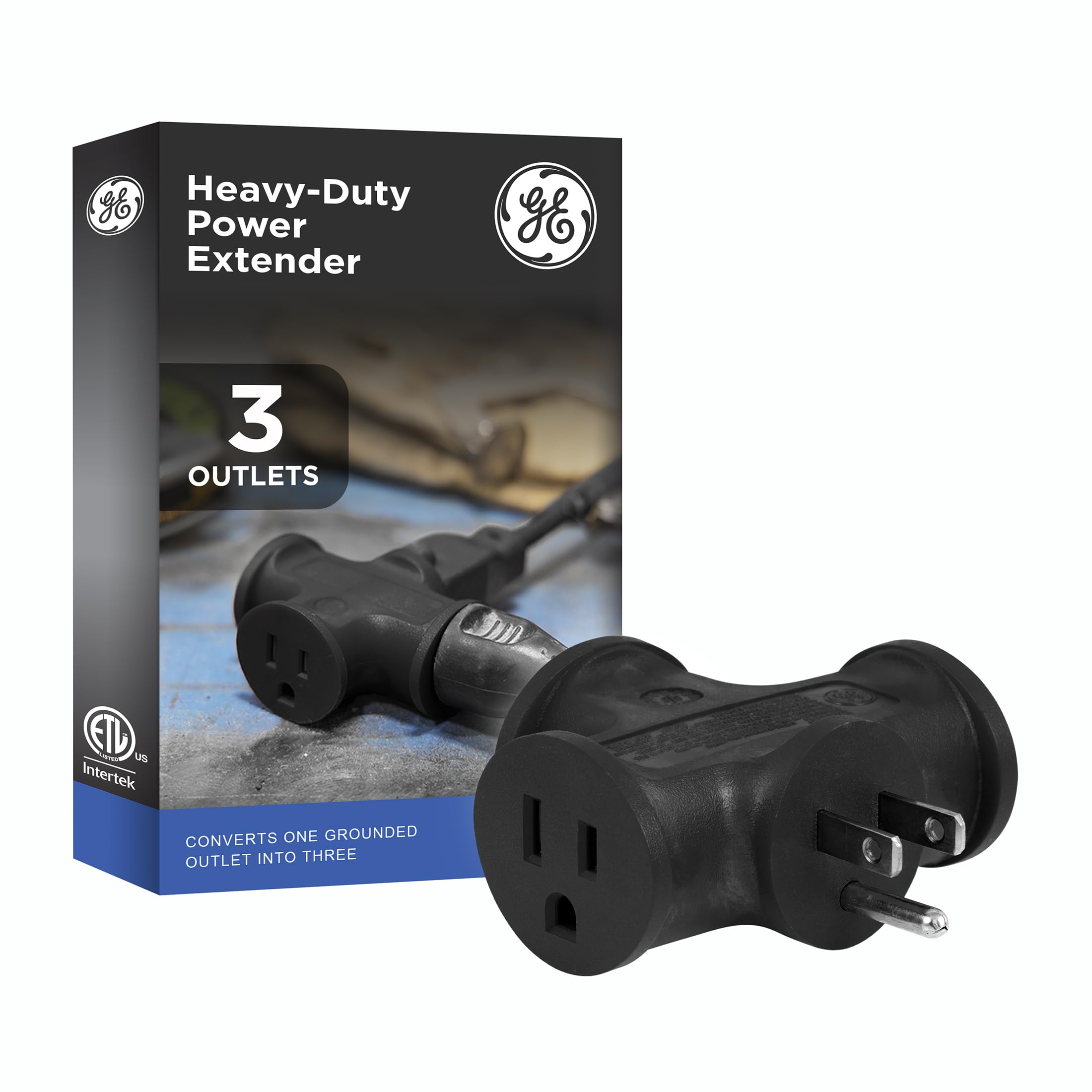 GE 3 Outlet Adapter - Expand Your Power! -1