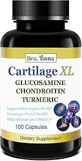 Cartilage XL Plus Glucosamine, Chondroitin & Turmeric. Joint Support Supplement. Antioxidant Properties. 100 Capsules
