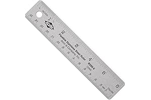 Alvin 6-Inch Stainless Steel Ruler