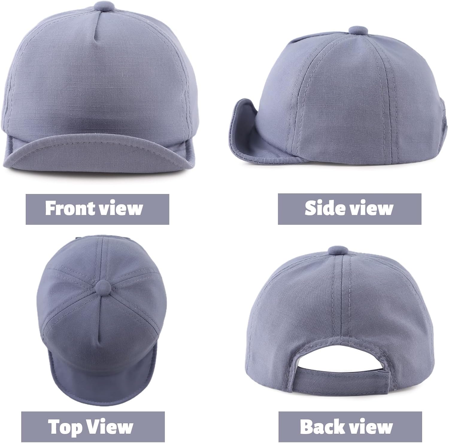 OMUKY Cotton Baby Toddler Hat Sun Protection Toddler Baseball Hat Infant Boys Girls Beach Cap Cute Baby Baseball Cap 3M-18M - Image 2