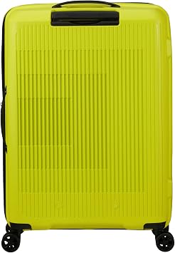 American Tourister Aerostep - Spinner M, Expandable Case, 67 cm, 66.5/72.5 L, Green (Light Lime)