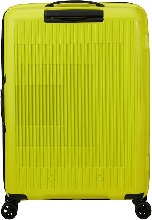 American Tourister Aerostep - Spinner M, Expandable Case, 67 cm, 66.5/72.5 L, Green (Light Lime)