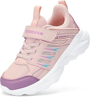 Yeerovan
Kids Sneakers for Boys Girls Mesh Breathable Running Shoes Hook and Loop Lightweight Athletic Casual Shoes
