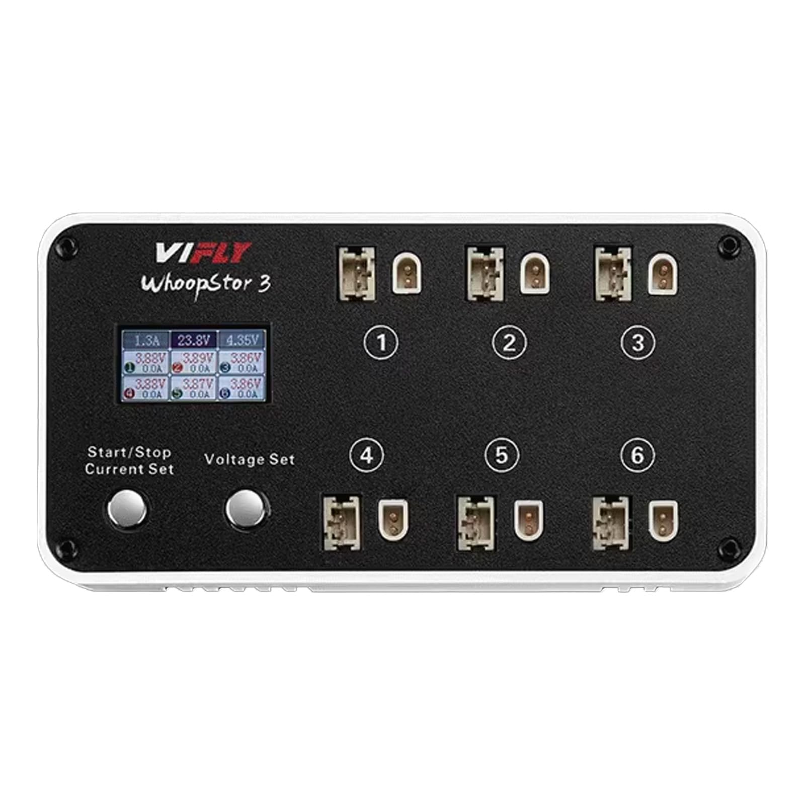Adaptateur de charge 6 canaux 2-6S pour station de charge et de décharge de batterie 1S avec écran LCD couleur, prend en charge la décharge DC5521 TX60