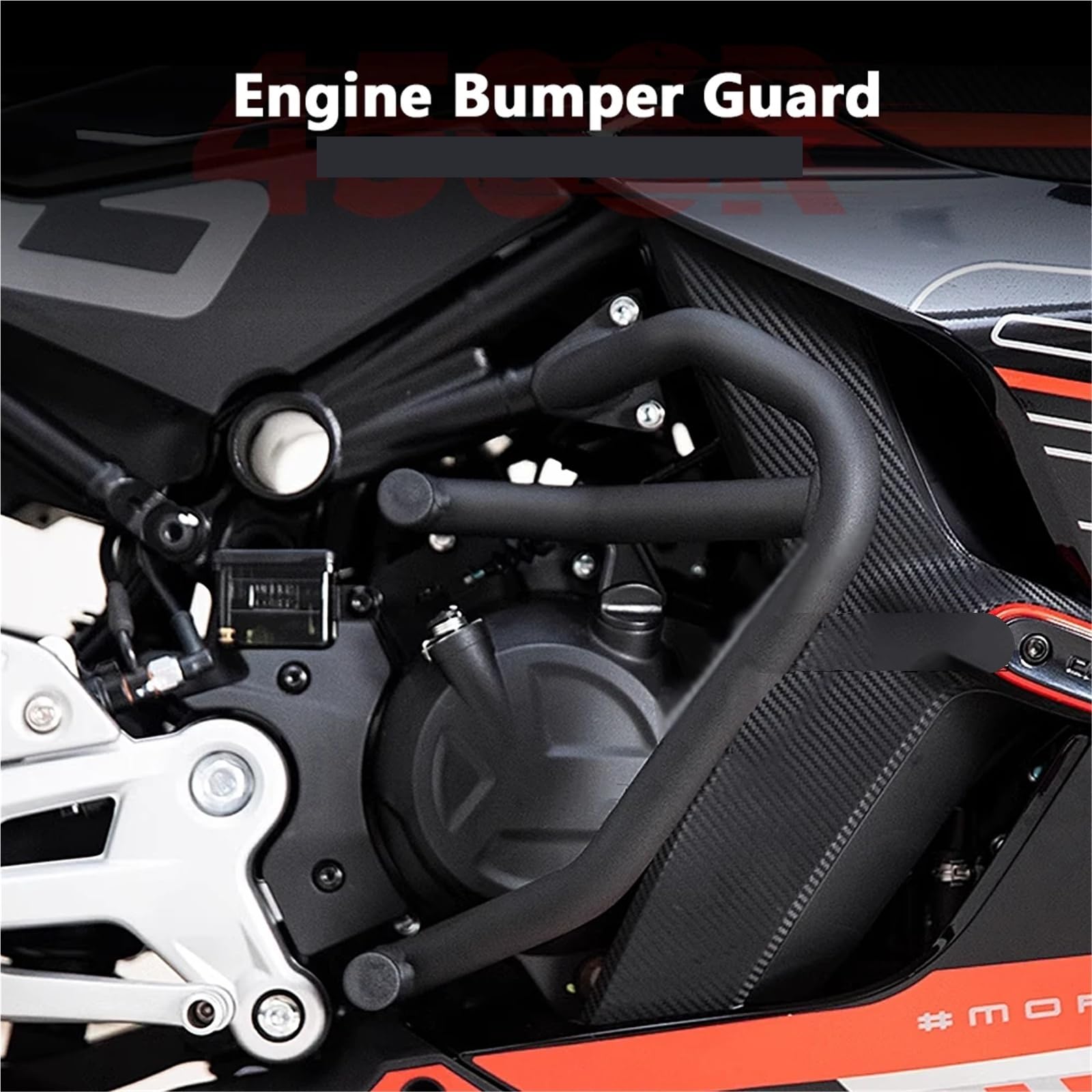 Compatible con barras de jaula deportivas CFMOTO 450SR | Se adapta a 2022-2023. Juego de aros laterales aptos for el carenado.
