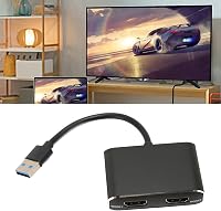 Zunate USB3.0 Dual HDMI Adapter - 1080P Külső Videokártya Két Monitor Csatlakoztatásához, 4 Megjelenítési Mód, Plug and Play 8
