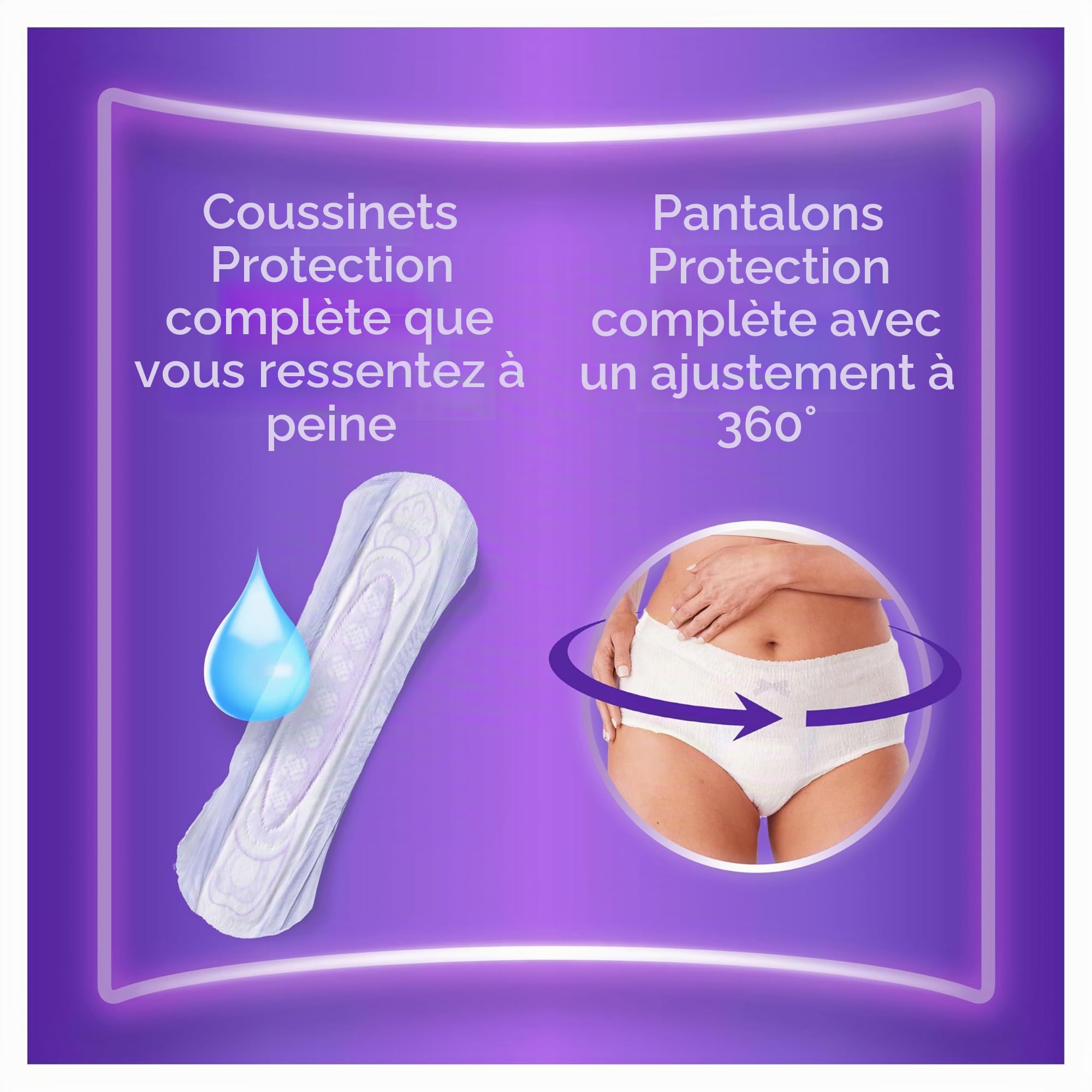 Always Discreet, 64 Serviettes Hygiéniques Incontinence Femme, Long plus 6 Gouttes, Protection Absorbante pour Fuites Urinaires Importantes, Pack 1 Mois