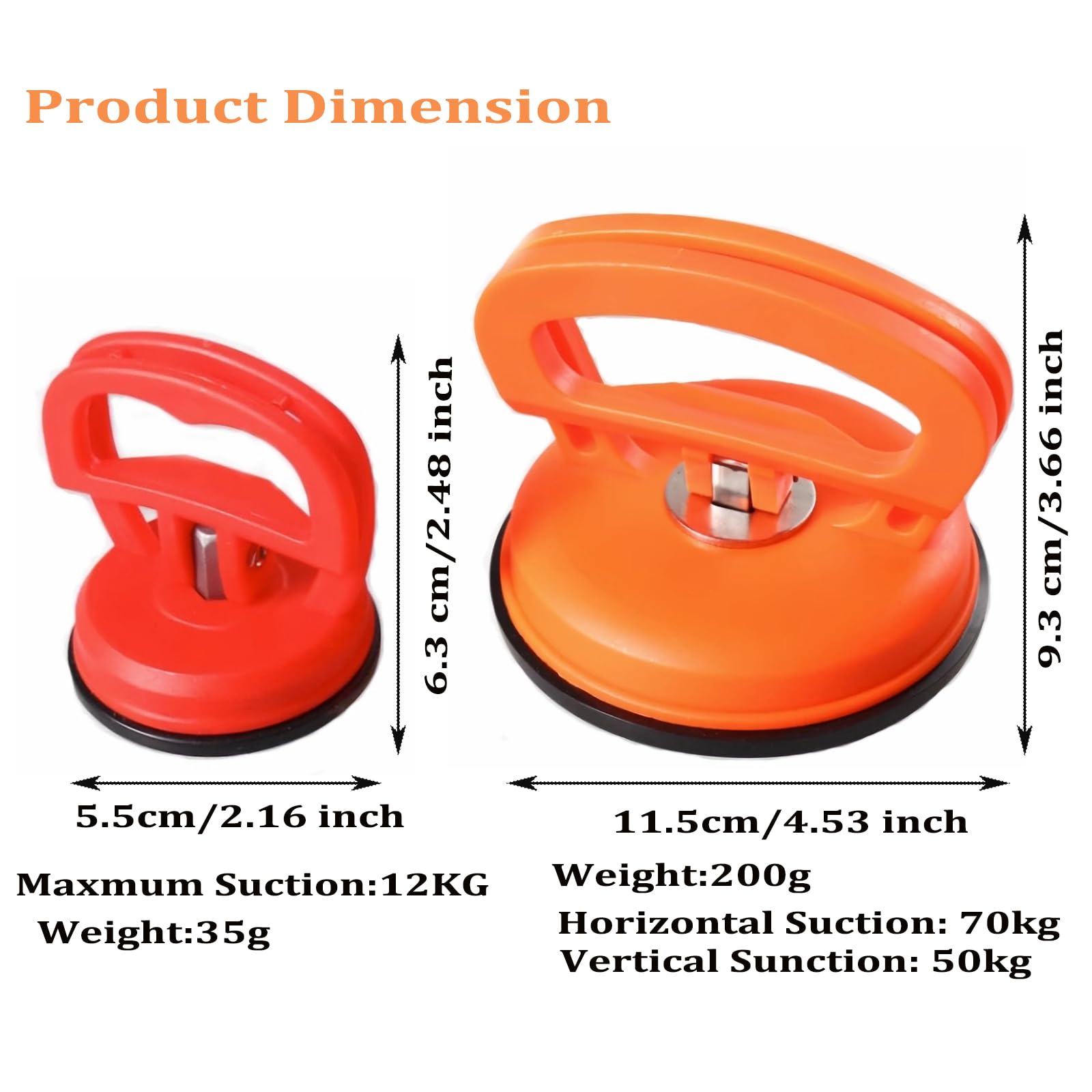 HUAQMDE Dent Puller,3 PCS Car Dent Puller for Car Dent Repair,Suction Cup Dent Remover for Car,Dent Puller Kit for Car Repair,Glass,Tiles, Mirror, Granite Lifting and Objects Moving