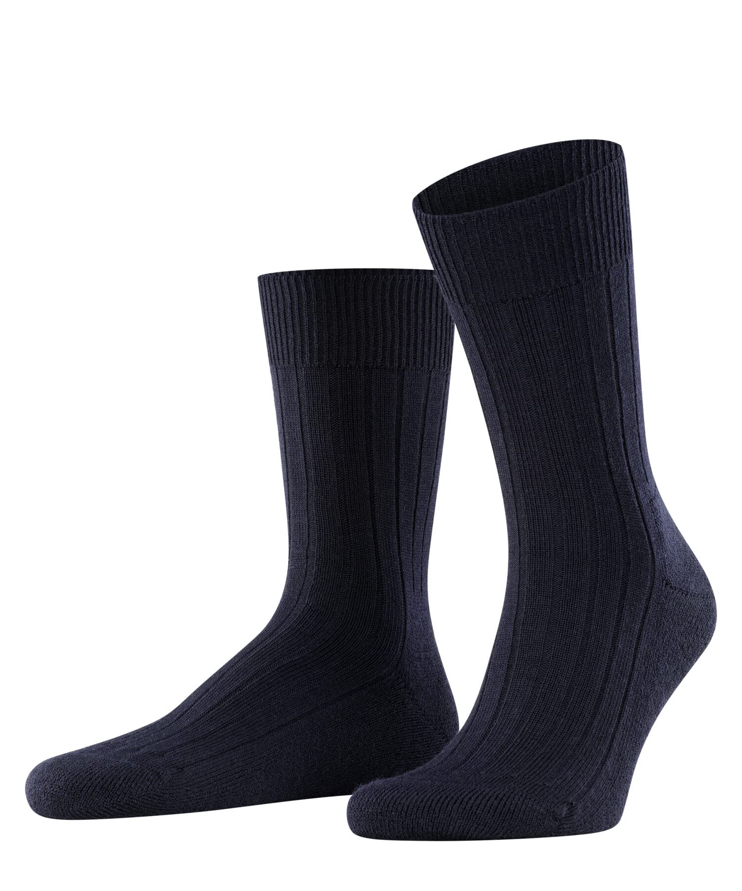 FALKE Men's Teppich Im Schuh M So Wool Plain 1 Pair Socks, Blue Dark Navy 6370, 11.5-12.5