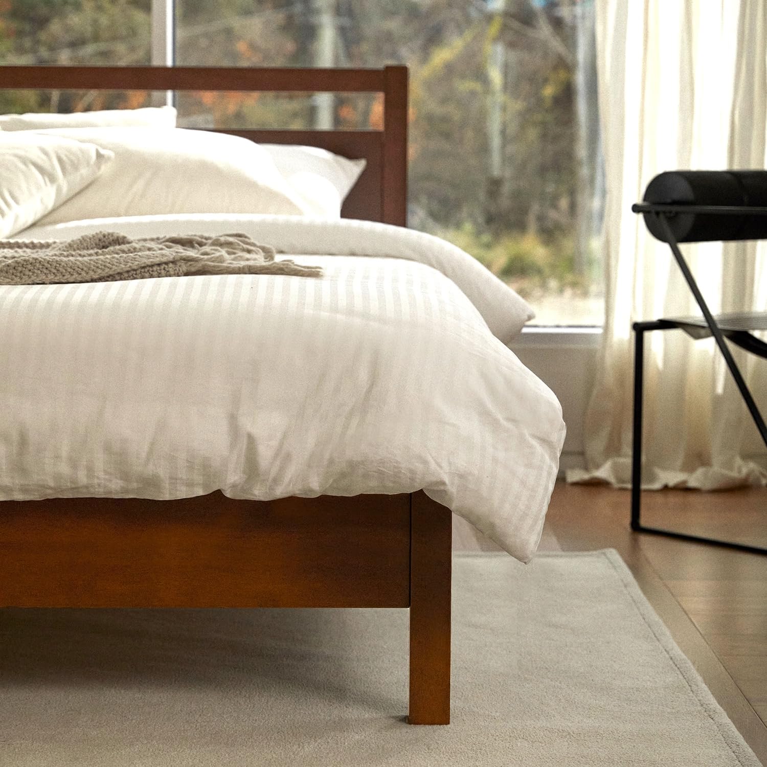 LIFEMENT Signature Wood Platform Bed Frame