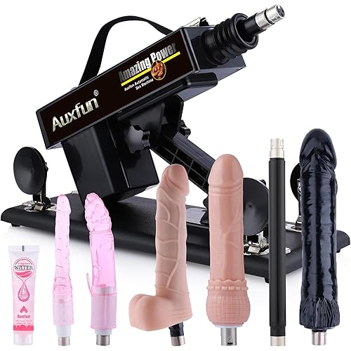 AUXFUN Sex Machine Automatic Love Machine,Thrusting Fuck Machine with 3XLR Connector Juguetes Sexuales Hands Free,Sex Toys Couple Adult Toys for Men&Women with 6 attachments