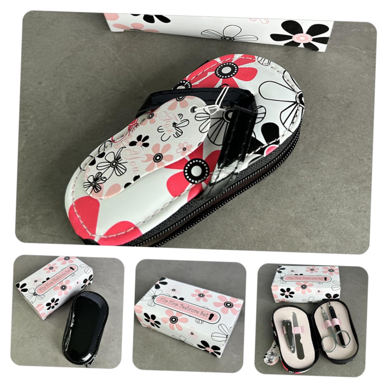 Didiseaon Nail Manicure Kit Professional Flower Slippers Nail Clippers Grooming Tools