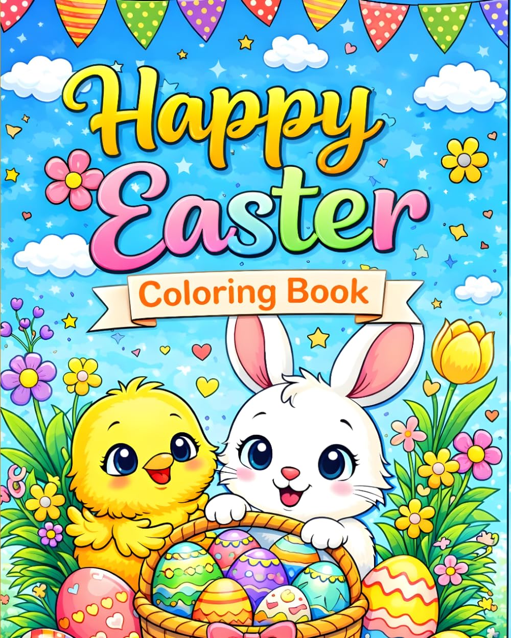 Happy Easter Coloring Book