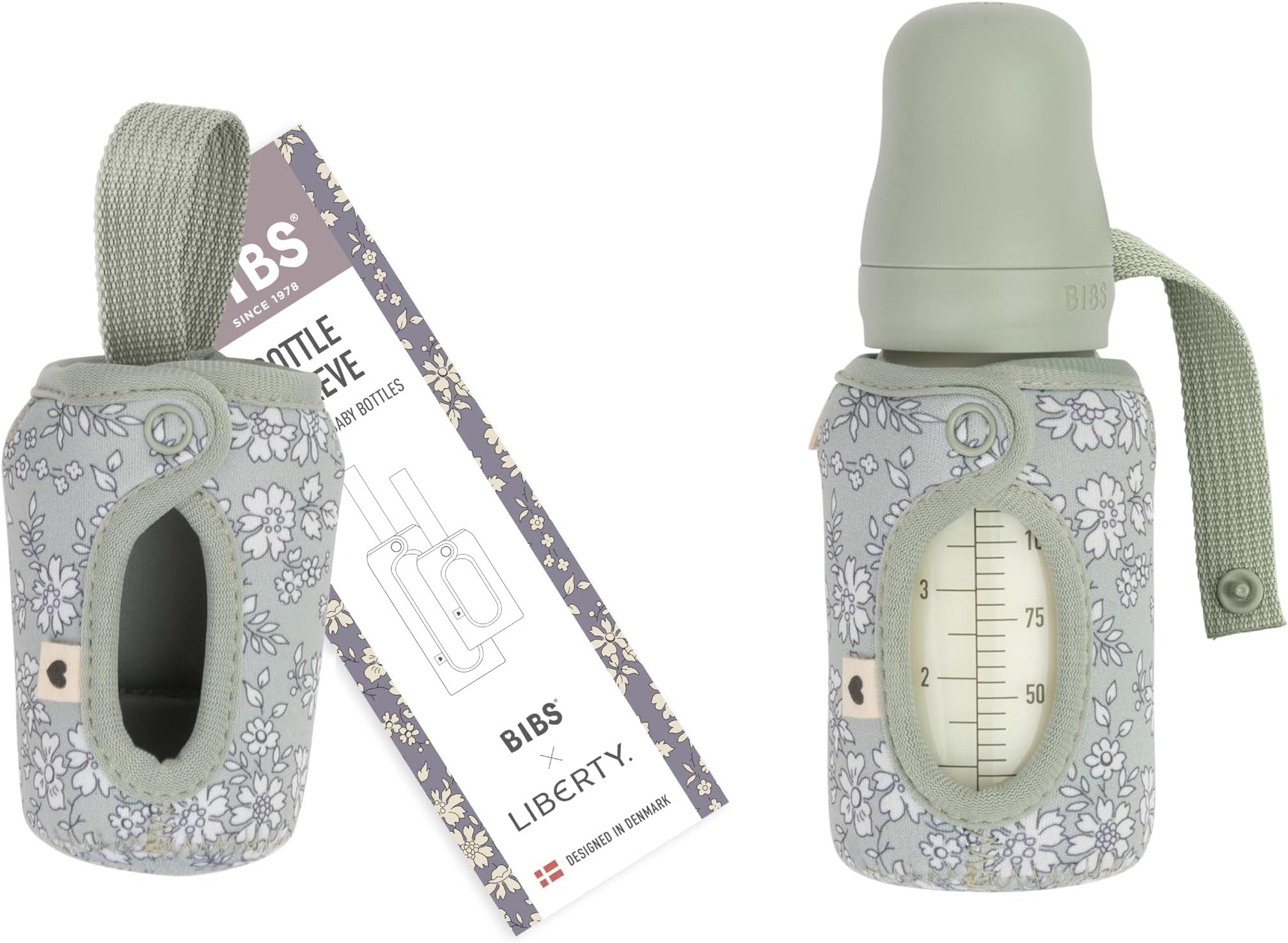 BIBS Bottle Cap Set, Capel Sage