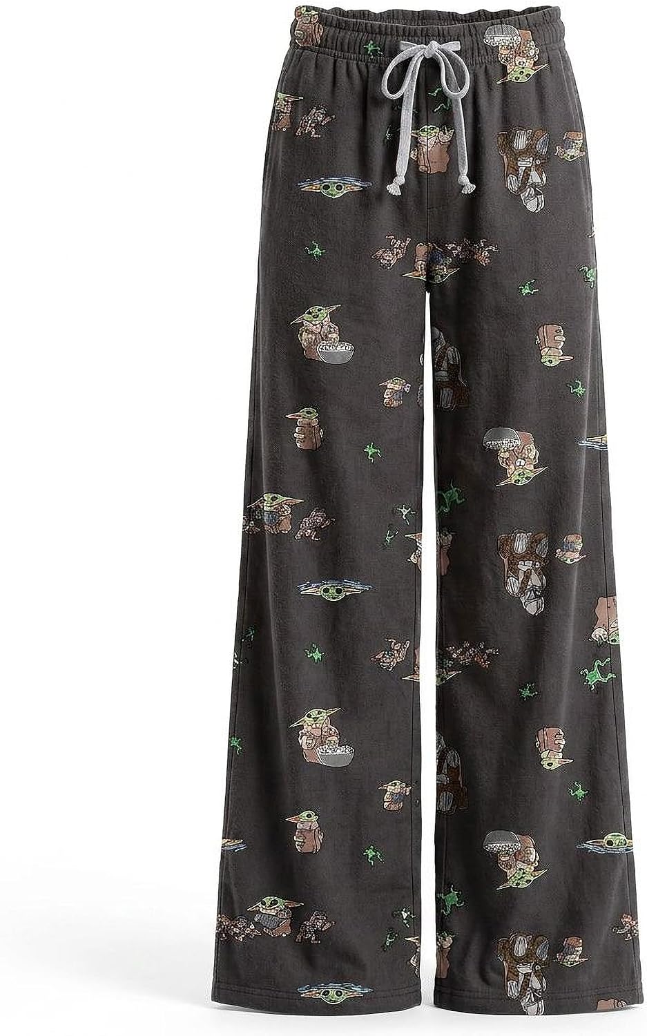 Star Wars Women's Star Wars the Mandalorian and Grogu Frog Toss Officially Licensed Wide Leg Lounge Pant Juniors Xs-XXL