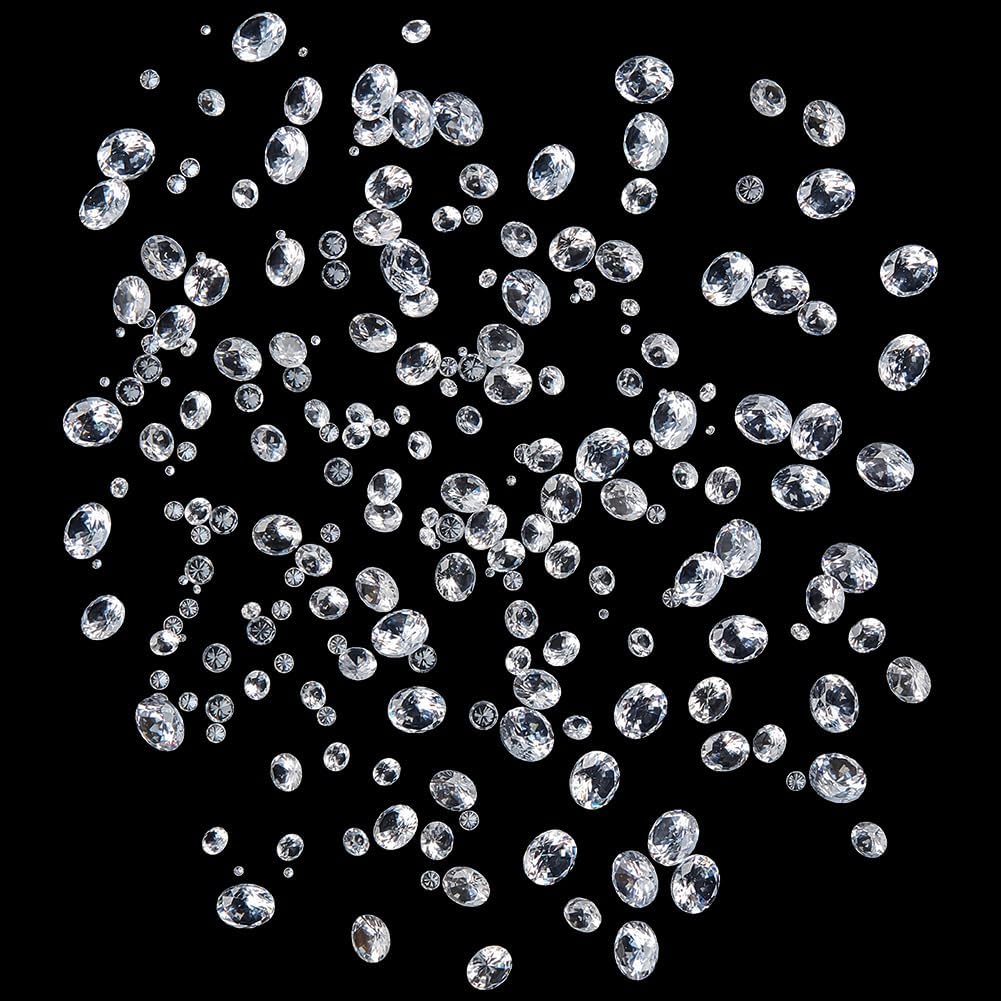 400Pcs Clear Cubic Zirconia Cubic Zirconia Stone Faceted Pointed Back Rhinestone Gems Diamond Shape Faceted Rhinestone Gems CZ Diamonds Beads for Bracelet Pendants Jewelry DIY Craft Making
