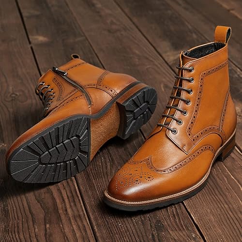 Miniatura 5 de Dockorio Botas Oxford casuales para hombre, botas de vestir Chukka para hombre