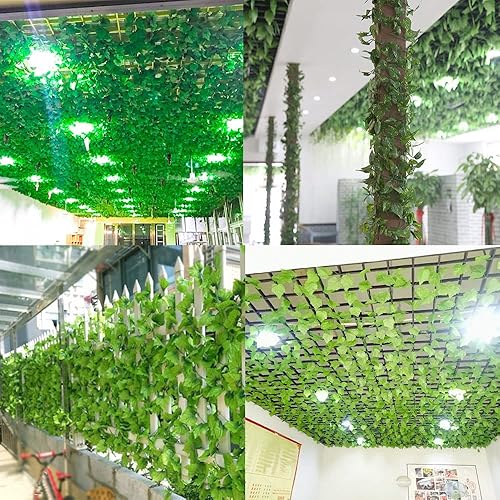 Miniatura 5 de 12 Pack 86Ft Artificial Ivy Garland Fake Plants, Fake Ivy Leaves Greenery Garlands Hanging Plant Vine for Aesthetic Bedroom Garden Party Wedding